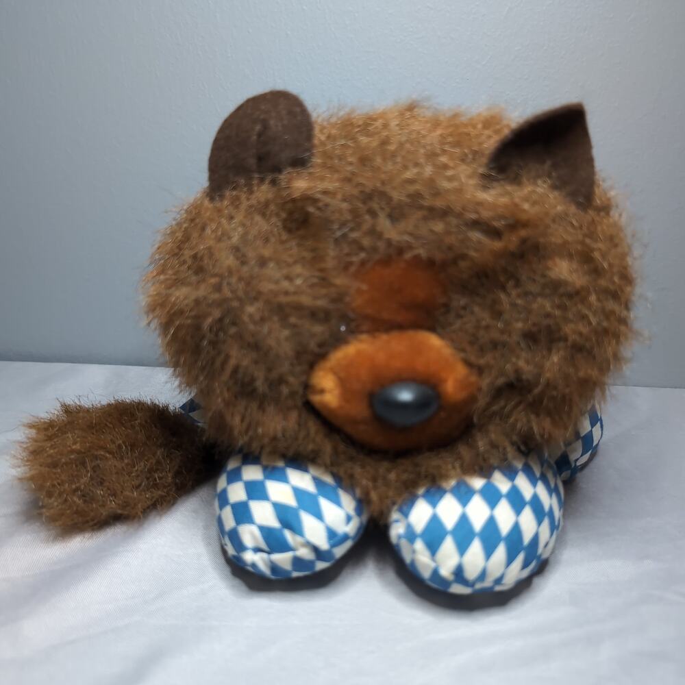 Frosch Und Freunde Lion Bavarian Check‎ Plush Frogs and Friends West Germany